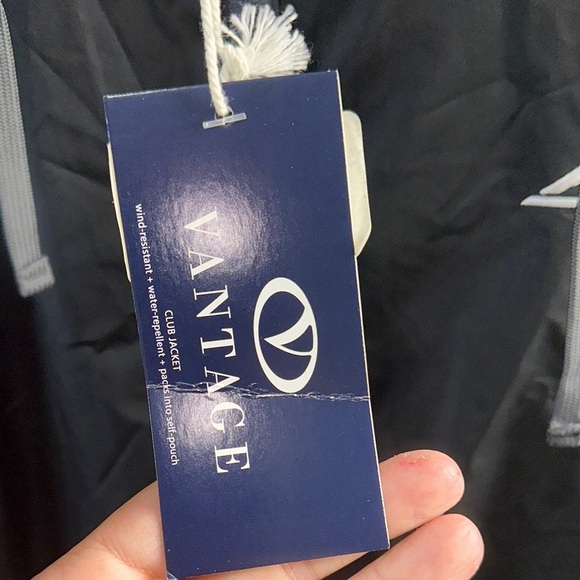 ACC Black Hooded Windbreaker with Water-Resistant Shell - Picture 8 of 9